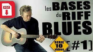 LES BASES des RYTHMIQUES BLUES à la GUITARE  DEBUTANTS 1 PDF [upl. by Emmuela771]