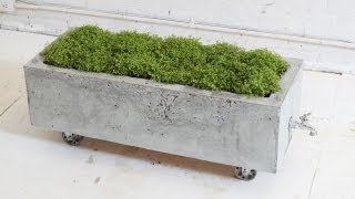 DIY Concrete Planter Episode 16 HomeMade Modern [upl. by Alilak140]