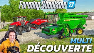 DÉCOUVERTE TOTALE DE FARMING SIMULATOR 22 en Multi [upl. by Nylac282]