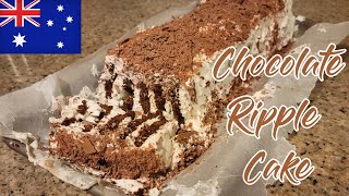 Easy Chocolate Ripple Cake  No Bake Cake Recipe [upl. by Barnet771]