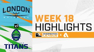 London Spitfire VS Vancouver Titans  Overwatch League 2021 Highlights  Week 18 Day 3 [upl. by Anaiviv]