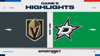 NHL Game 5 Highlights  Golden Knights vs Stars  May 1 2024 [upl. by Samala]