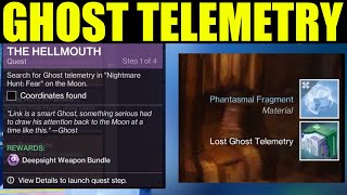 Search for ghost telemetry in the nightmare hunt fear on the moon  hellmouth quest guide  Destiny [upl. by Haman]