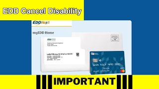 How to Cancel California EDD Disability Claim Step by Step Guide [upl. by Hisbe612]