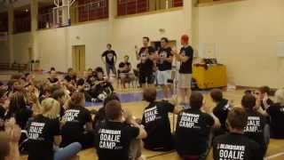 BLINDSAVE floorball goalie camp 2014 [upl. by Anabahs556]