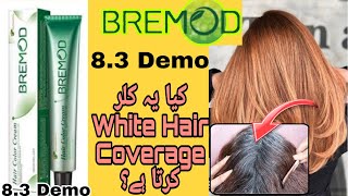 Bremod Hair colour  Hair coverage with Bremod 83  Golden Brown hair colour demo  Copper hair [upl. by Spearman]