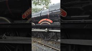 GWR Pitchford Hall reverses through Pickering Station during the NYMR Gala steam station Hall [upl. by Etnuaed279]