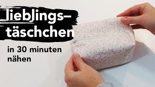 DIY  Lieblingstäschchen in 30 Minuten nähen [upl. by Hermia]