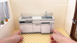 Mini kitchen set installation ✨ ASMR ✨ [upl. by Tattan]