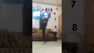 standing splitshortvideo difficultlevel youtubeshorts youtubevideos ytshorts [upl. by Kaehpos453]