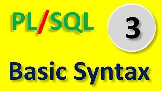 Basic syntax of PLSQL  Part 3  in Hindi by Tech Talk Tricks [upl. by Adin39]