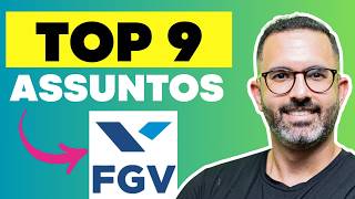 PROVA DO CRC  Os 9 PRINCIPAIS ASSUNTOS DA FGV 🔴 [upl. by Olivia]