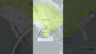 The REAL Sizes of Countries on Maps shorts trending viralvideo maps [upl. by Berkley]