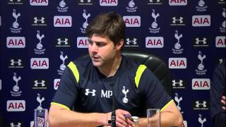 Maurico Pochettino Spurs were unlucky in 30 Liverpool defeat [upl. by Solakcin87]