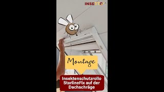 🛠️ Montage Insektenschutzrollo StarlineFix auf der Dachschräge VFAD [upl. by Kenaz]