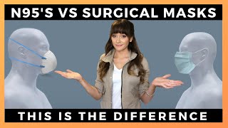 N95 VS SURGICAL MASKS  The differences filtration efficacy approval and COVID19 [upl. by Sylvie]