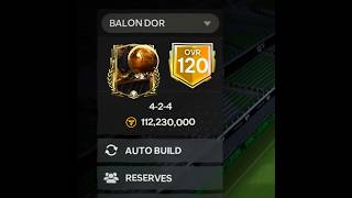 ELEITOS BOLA DE OURO☠️🔥 eafc fifamobile fifa fifa23 eafc24 shorts [upl. by Genna]