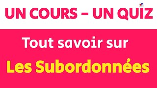 Comment identifier FACILEMENT les SUBORDONNÉES [upl. by Yednil]