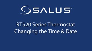 RT520 Series Thermostat  Changing the Date amp Time [upl. by Annahsad]