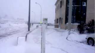 Tempête de neige les pieux dans la manche [upl. by Ekim]