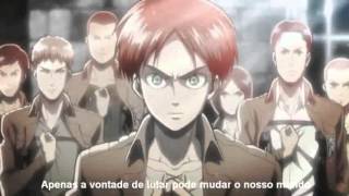 Shingeki no Kyojin Abertura 01 Legendado PT BR [upl. by Razal645]