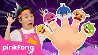 Zombie Shark Finger Family  Finger Family Song  Spooky Baby Sharks Everywhere  Pinkfong Official [upl. by Asilahs]