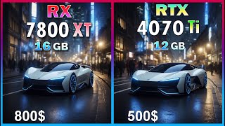 RTX 4070 Ti vs RX 7800 XT comparison in 12 games at 1440P [upl. by Majka]