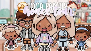 Aesthetic Rich Family MANSION TOUR  with voice  Toca Boca Life World [upl. by Anahsirk359]