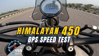 2024 Royal Enfield Himalayan 450 GPS Speed Test  Speedo error kitna hai [upl. by Eiffe]