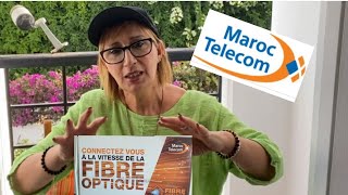 MAROC INSTALLATION DE MA FIBRE OPTIQUE MAROC TELECOM [upl. by Lledo]