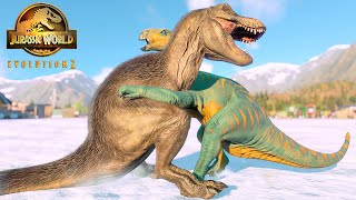 DEADLY HUGS Iguanodon VS All Carnivore Dinosaurs Killing Animations 🦖 Jurassic World Evolution 2 [upl. by Julita]