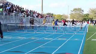 Louie Bing Classic Young Women 110 Hurdles [upl. by Adnamal]