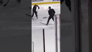 Brady Tkachuk working on his hands [upl. by Pernas]