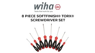 8 Piece SoftFinish TORX Screwdriver Set  Wiha Tools [upl. by Wolpert]