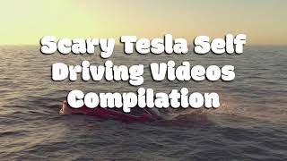 Scary Tesla Self Driving Compilation [upl. by Lull]