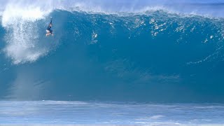 Huge Pipeline 2nd Reef Clean Up Sets Surfing Hawaii 112924  Massive Wipeout  Rising Wave [upl. by Voccola]