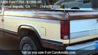 1986 Ford F250 SuperCab 2WD  for sale in Stanton CA 90680 [upl. by Center]