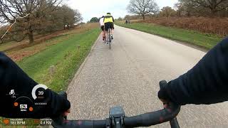 Broomfield Descent Richmond Park  London Cycling [upl. by Anthe]