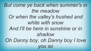 Roy Orbison  Danny Boy Lyrics [upl. by Llerehs]