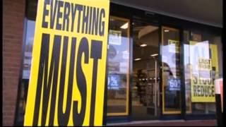 Electric retailer  Comet stores open for final day BBC News coverage [upl. by Farnsworth]