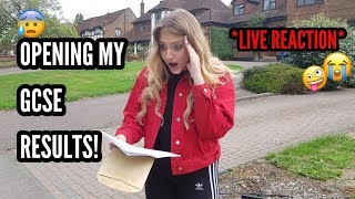 OPENING MY GCSE RESULTS Live Reaction 2018 [upl. by Dnomsaj120]