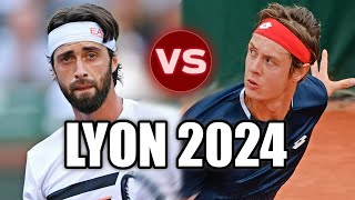 Maxime Janvier vs Nikoloz Basilashvili LYON 2024 [upl. by Nibbor]