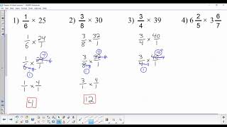 Estimating Products with Fractions [upl. by Eilhsa]