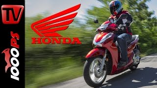 2015  Honda SH300i Test  Action Details Fazit [upl. by Lucic]