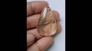 Natural Goldan Rutile Pendent use MM size 24x38Weight 5150 cts Shipping words [upl. by Eegnat]