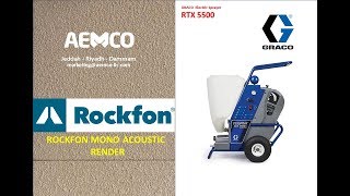 RTX 5500 GRACO spraying Rockfon Texture  AEMCO SAUDI [upl. by Siul]