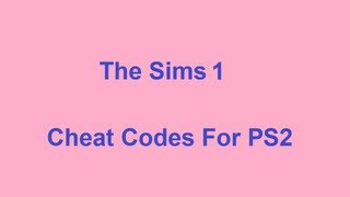 The Sims 1 Cheat Codes  Playstation 2  PS2 [upl. by Broida]