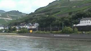 GERMANY  Navigation on the Rhine  from Bingen Boppard [upl. by Stephi]