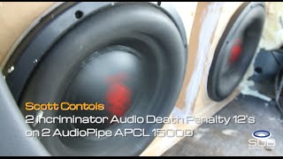 2 Incriminator Audio Death Penalty 12s on 2 Audiopipe apcl 1500Ds [upl. by Ylecic]