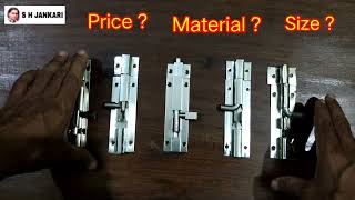 Stainless Steel Tower Bolt Price And Details [upl. by Rustice483]